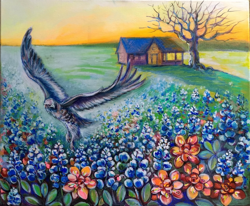 Blue Jay by artist Anastasia Shimanskaya